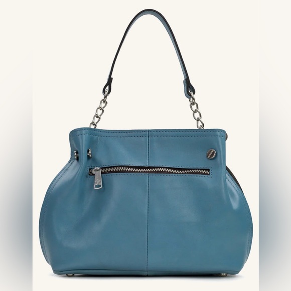 NWOT Patricia Nash Holystone Slouchy Satchel in Safflower Blue *sold out online* - Picture 14 of 16